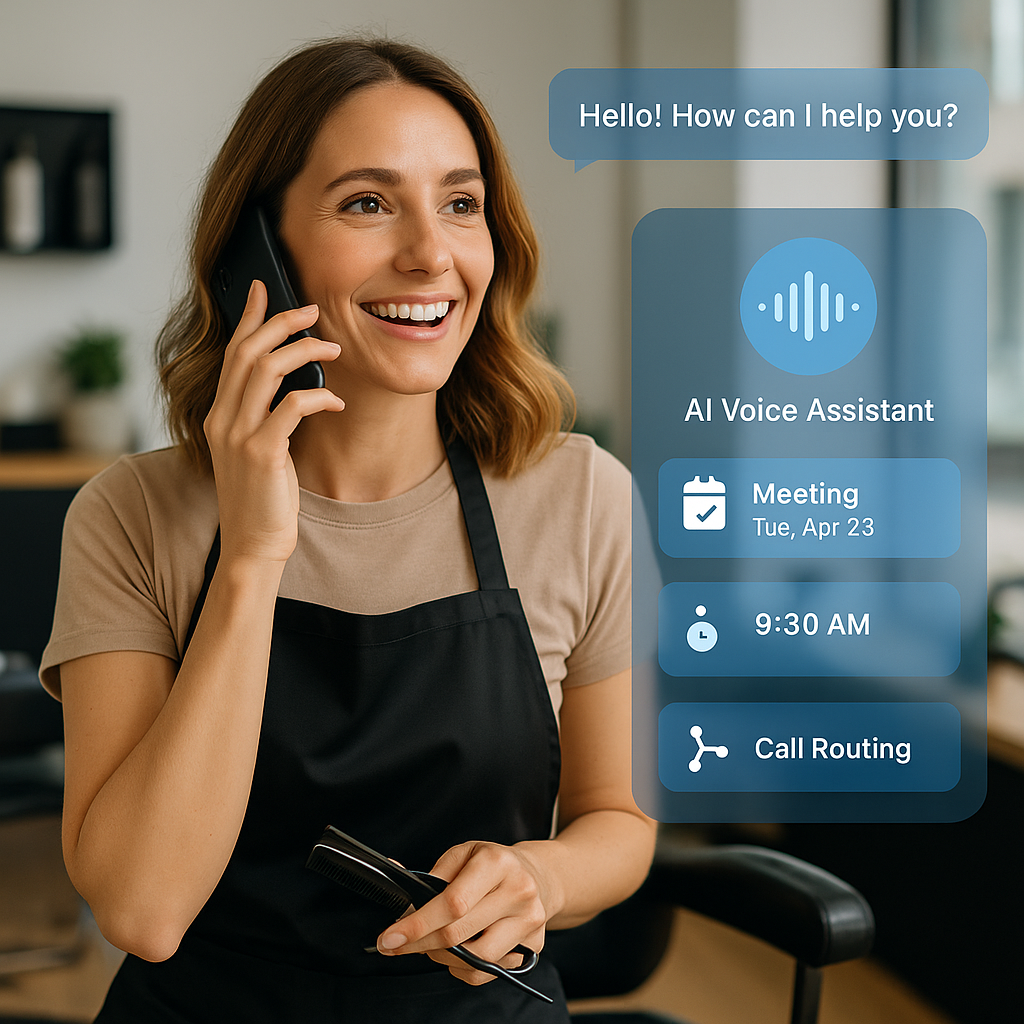 Auto-attendant phone system for service businesses